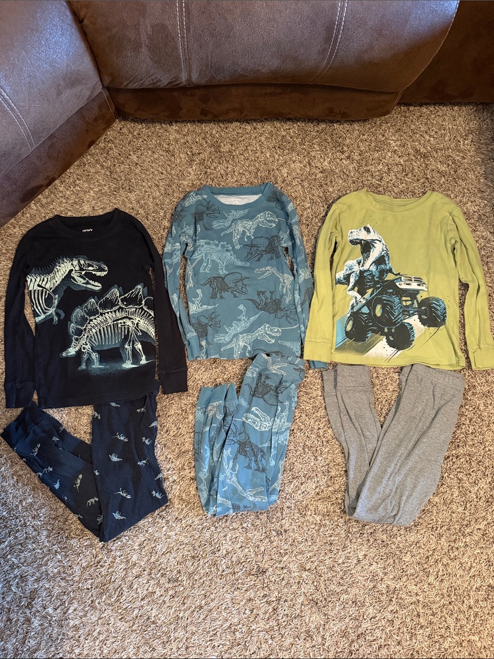 Carter’s set of 3 Dino PJs